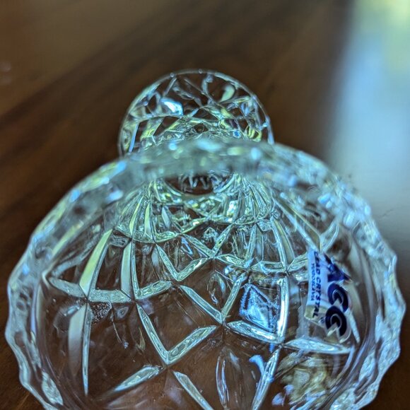 Small Lead ACC Crystal Vintage Hand Cut Vase 4" Yugoslavia - Picture 7 of 7